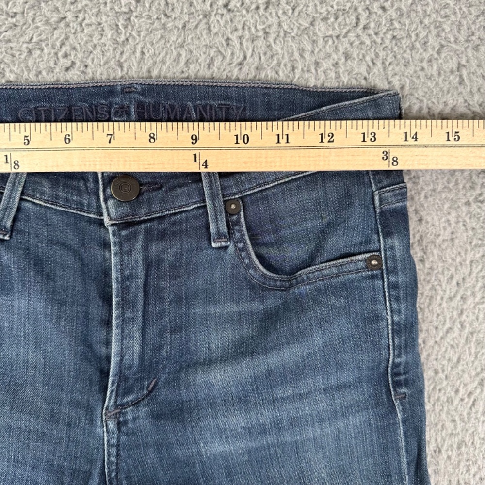 Citizens of Humanity Jeans Women's 26 Blue Mid Rise Skinny Leg Stretch - Picture 5 of 16